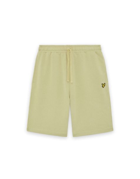 Lyle & Scott Mid bottoms sweat short in y119 herb green - view 1