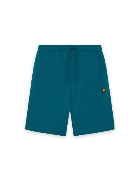 Lyle & Scott Mid bottoms sweat short in y134 lagoon - view 1