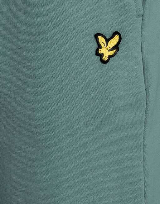 Lyle & Scott Mid bottoms sweatshort in x858 silver pine, 6 of 6