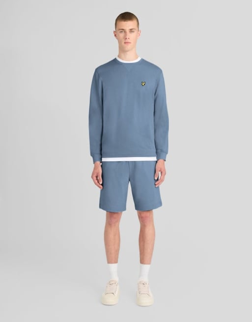 Lyle & Scott Mid bottoms sweatshort in x861 ocean sky, 2 of 7