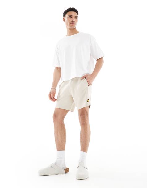 Lyle & Scott Mid bottoms tape shorts in w827 viaduct - view 1