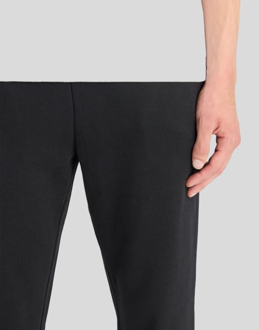 Lyle & Scott Mid bottoms textured eagle sweatpant in z865 jet black, 3 of 5