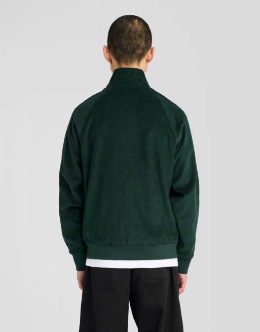 Lyle & Scott Mid jackets corduroy harrington jacket in y291 darkest green, 4 of 6