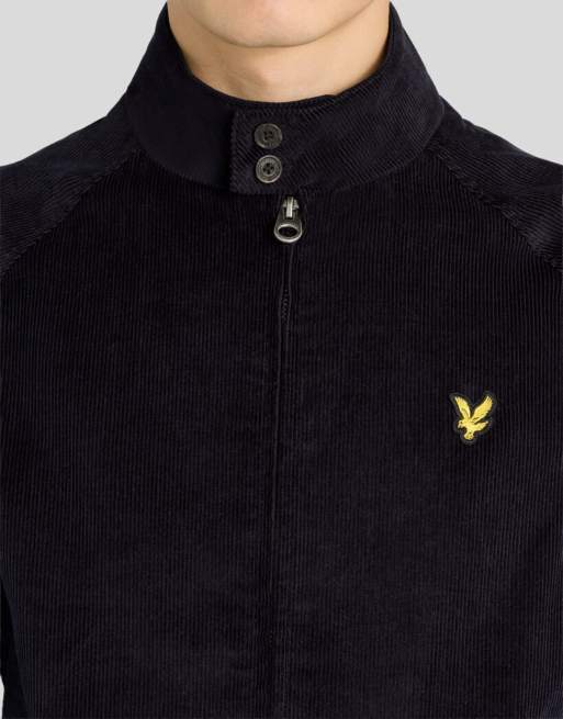 Lyle & Scott Mid jackets corduroy harrington jacket in z271 dark navy, 3 of 6