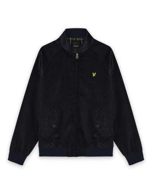 Lyle & Scott Mid jackets corduroy harrington jacket in z271 dark navy, 5 of 6