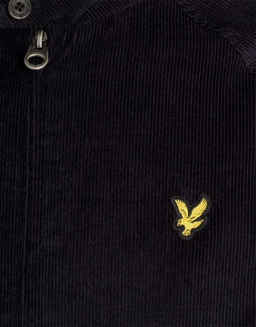 Lyle & Scott Mid jackets corduroy harrington jacket in z271 dark navy, 6 of 6