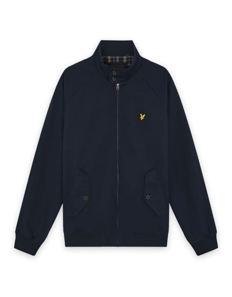 Lyle & Scott Mid jackets cotton harrington jacket in z271 dark navy - view 1