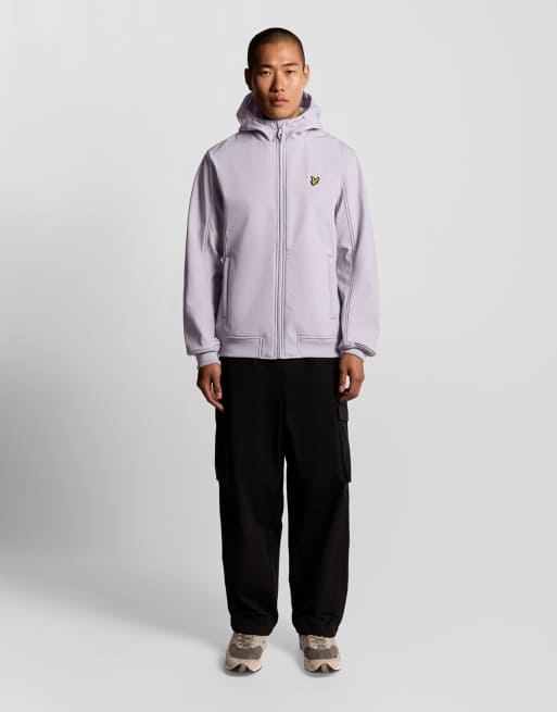 Lyle & Scott Mid jackets fleece back softshell jacket in  ash lilac 