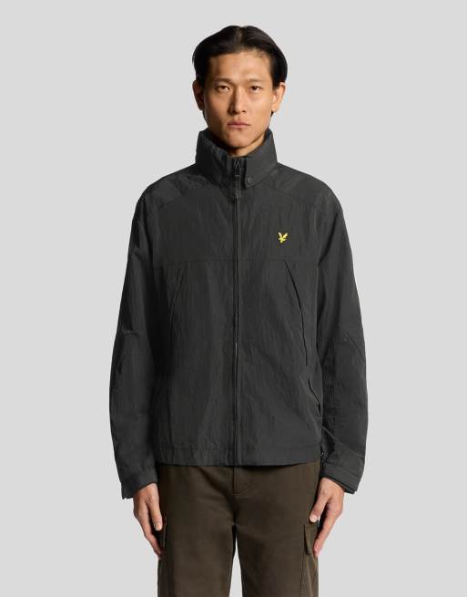 Lyle & Scott Mid jackets fold away hood jacket in  black ice 