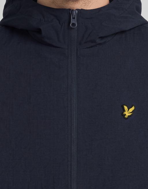 Lyle & Scott Mid jackets foundation zip through hooded jacket in z271 dark navy, 4 of 5