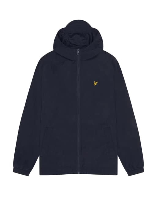 Lyle & Scott Mid jackets foundation zip through hooded jacket in z271 dark navy, 5 of 5