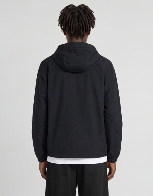 Lyle & Scott Mid jackets foundation zip through hooded jacket in z865 jet black, 3 of 5