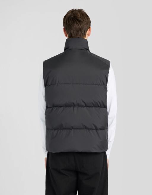 Lyle & Scott Mid jackets funnel neck puffer gilet in z865 jet black, 4 of 6