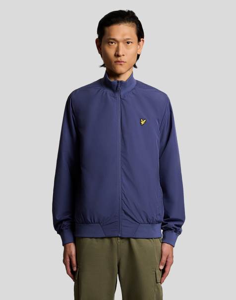 Lyle & Scott Mid jackets funnel neck shell jacket in y125 rich navy - view 1