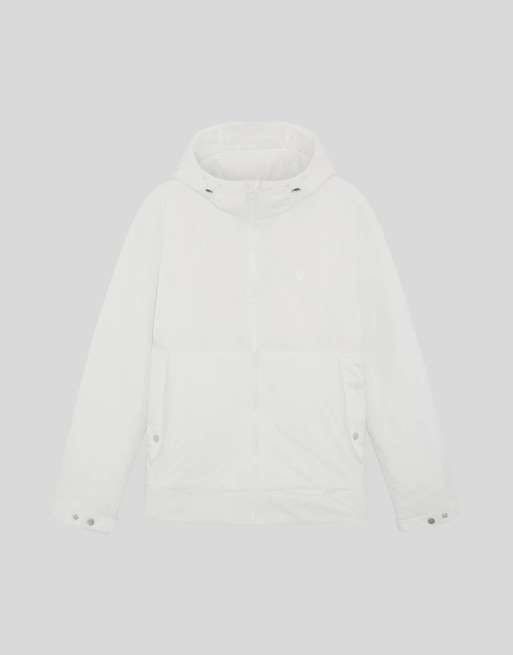 Lyle & Scott Mid jackets glow-in-the-dark wadded shell jacket in y710 glow in the dark / white, 4 of 7