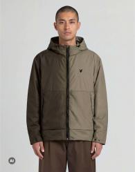 Lyle & Scott Mid jackets heat reactive shell jacket in y709 washed brown / cove