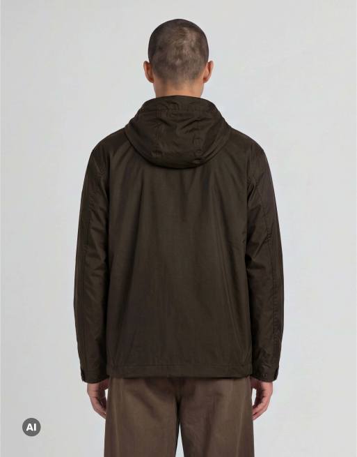 Lyle & Scott Mid jackets heat reactive shell jacket in y709 washed brown / cove, 5 of 7
