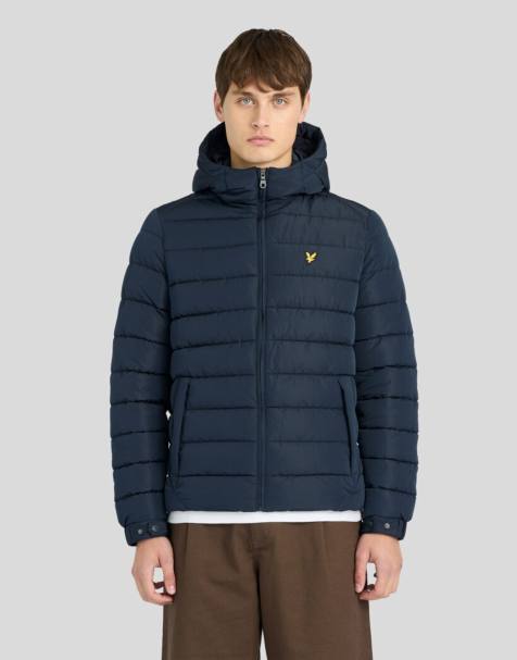 Lyle & Scott Mid jackets hooded quilted jacket in z271 dark navy - view 1