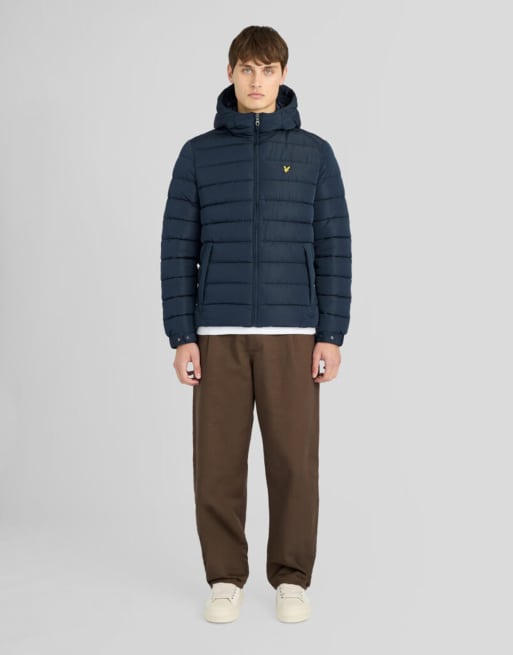 Lyle & Scott Mid jackets hooded quilted jacket in z271 dark navy, 2 of 6
