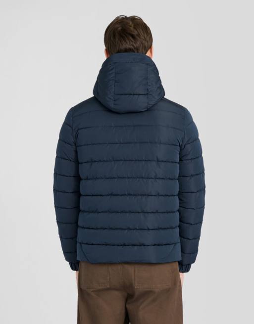 Lyle & Scott Mid jackets hooded quilted jacket in z271 dark navy, 4 of 6