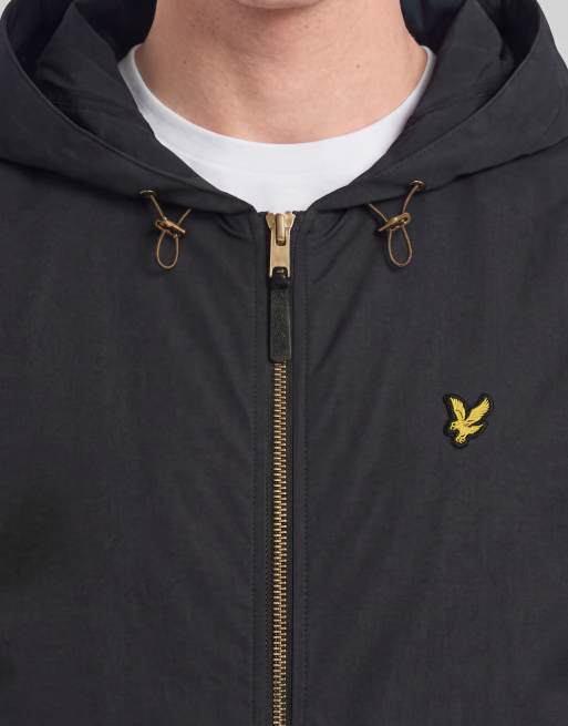 Lyle & Scott Mid jackets hooded utility jacket in black, 4 of 5