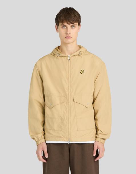 Lyle & Scott Mid jackets hooded utility jacket in w122 sand storm - view 1