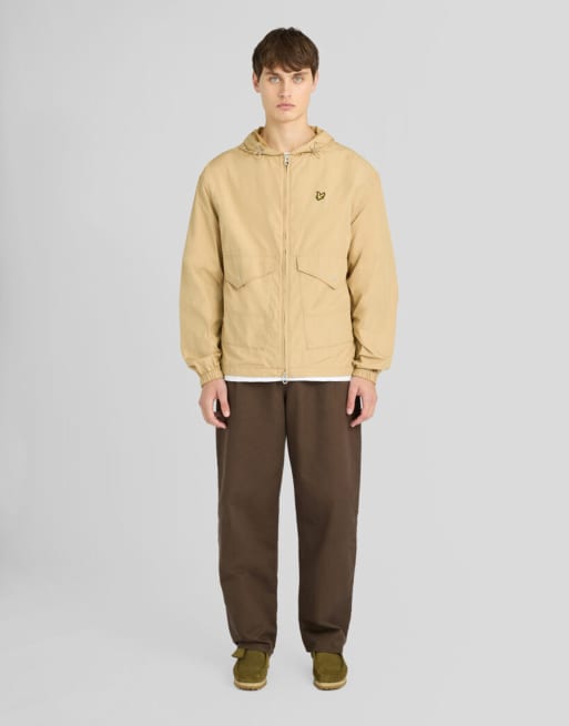 Lyle & Scott Mid jackets hooded utility jacket in w122 sand storm, 2 of 6