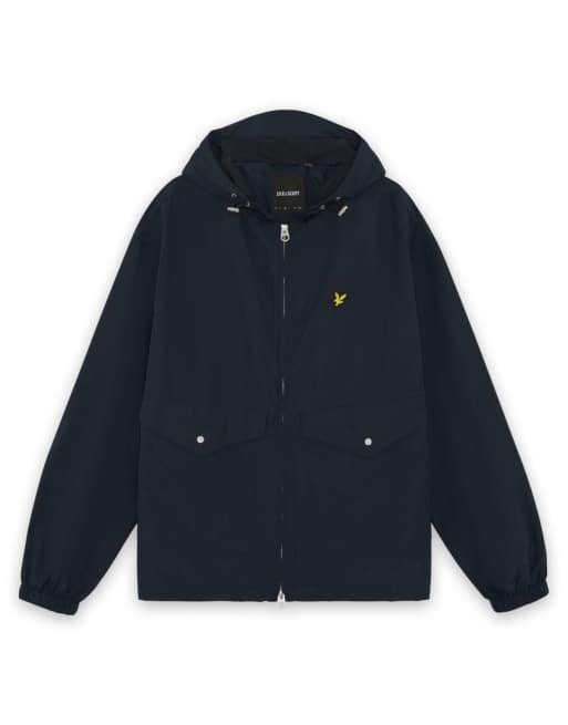 Lyle & Scott Mid jackets hooded utility jacket in z271 dark navy, 5 of 6