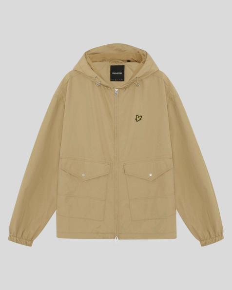 Lyle & Scott Mid jackets hooded zip through jacket in w122 sand storm - view 1