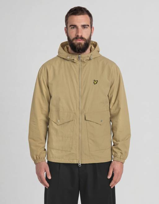 Lyle & Scott Mid jackets hooded zip through jacket in w122 sand storm, 2 of 6