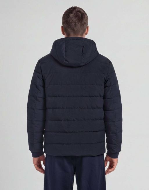 Lyle & Scott Mid jackets hybrid puffer windbreaker in z271 dark navy, 3 of 5