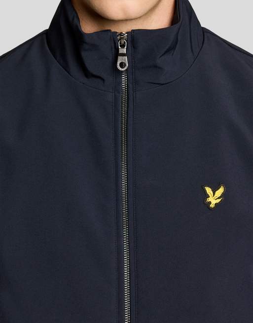 Lyle & Scott Mid jackets mesh back softshell funnel neck jacket in z271 dark navy, 3 of 6