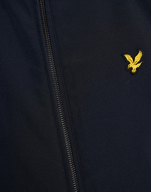 Lyle & Scott Mid jackets mesh back softshell funnel neck jacket in z271 dark navy, 6 of 6