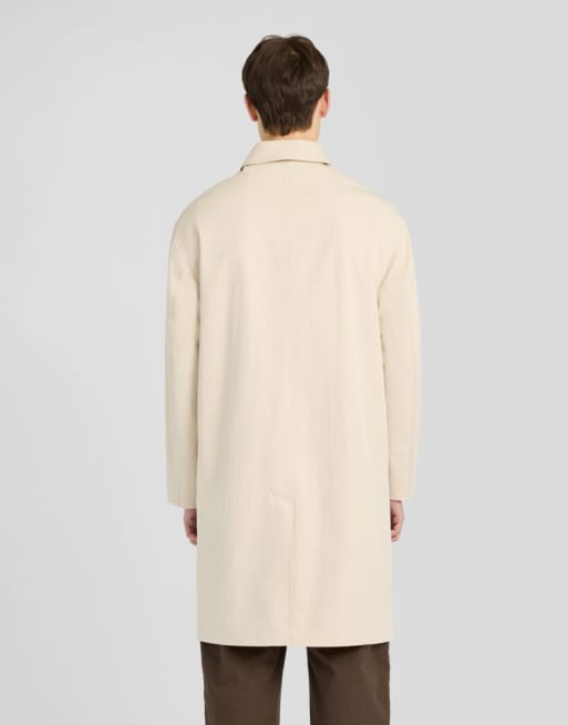 Lyle & Scott Mid jackets nylon cotton car coat in w668 stone dusk, 4 of 7