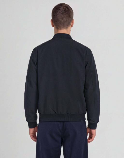 Lyle & Scott Mid jackets nylon padded bomber jacket in z271 dark navy, 3 of 5