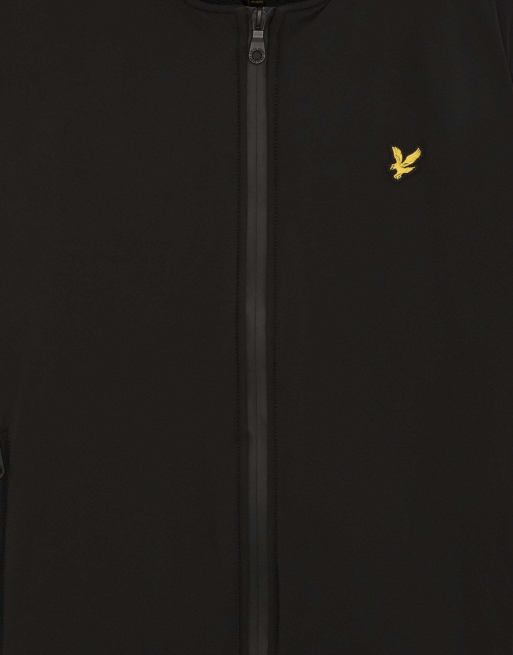 Lyle & Scott Mid jackets nylon padded bomber jacket in z865 jet black, 5 of 6