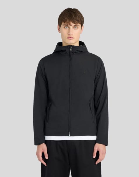 Lyle & Scott Mid jackets nylon zip through hooded jacket in w835 lacquer - view 1