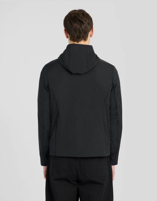 Lyle & Scott Mid jackets nylon zip through hooded jacket in w835 lacquer, 4 of 6