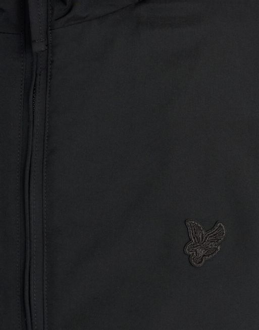 Lyle & Scott Mid jackets nylon zip through hooded jacket in w835 lacquer, 6 of 6