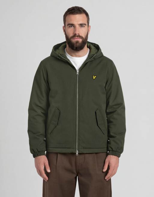 Lyle & Scott Mid jackets padded hooded zip through jacket in x848 deep depths, 2 of 6