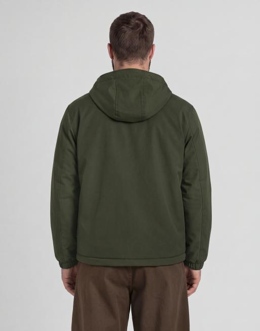 Lyle & Scott Mid jackets padded hooded zip through jacket in x848 deep depths, 4 of 6