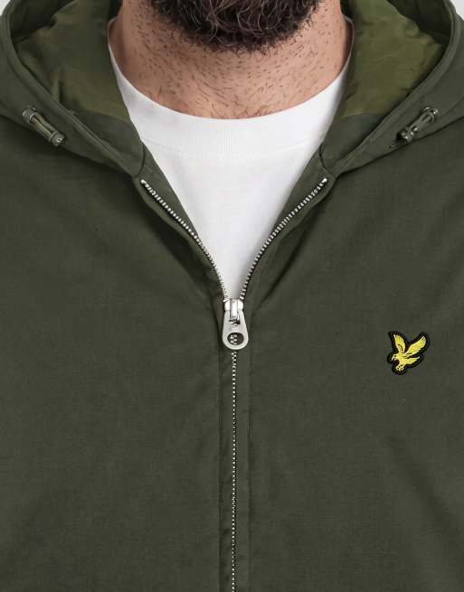 Lyle & Scott Mid jackets padded hooded zip through jacket in x848 deep depths, 5 of 6