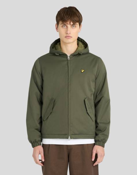 Lyle & Scott Mid jackets padded hooded zip through jacket in x848 deep depths - view 1