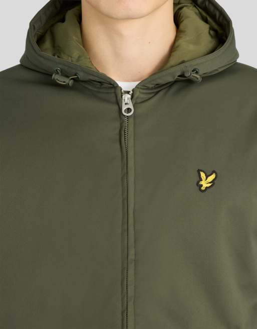 Lyle & Scott Mid jackets padded hooded zip through jacket in x848 deep depths, 3 of 6