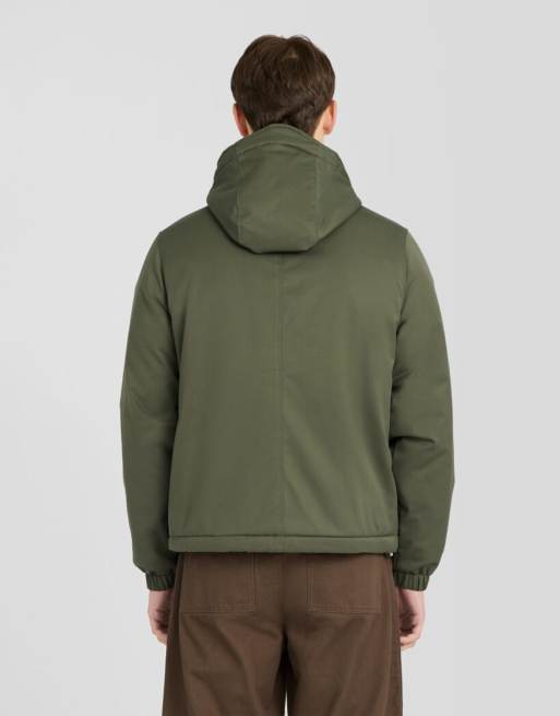 Lyle & Scott Mid jackets padded hooded zip through jacket in x848 deep depths, 4 of 6