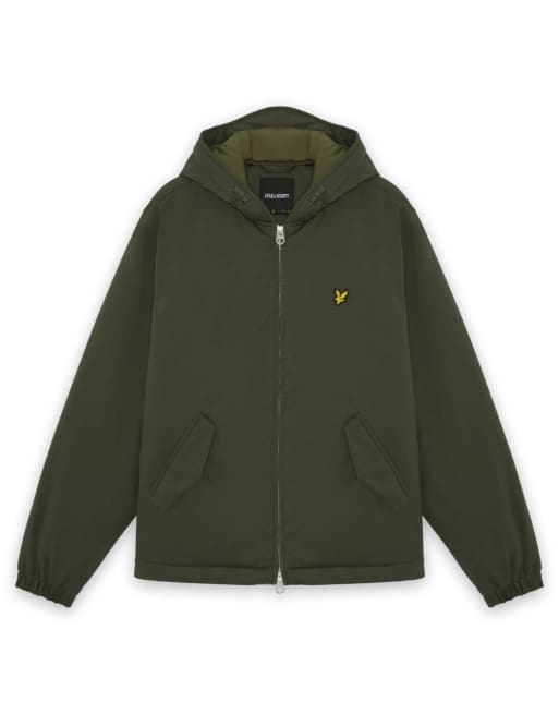 Lyle & Scott Mid jackets padded hooded zip through jacket in x848 deep depths, 5 of 6
