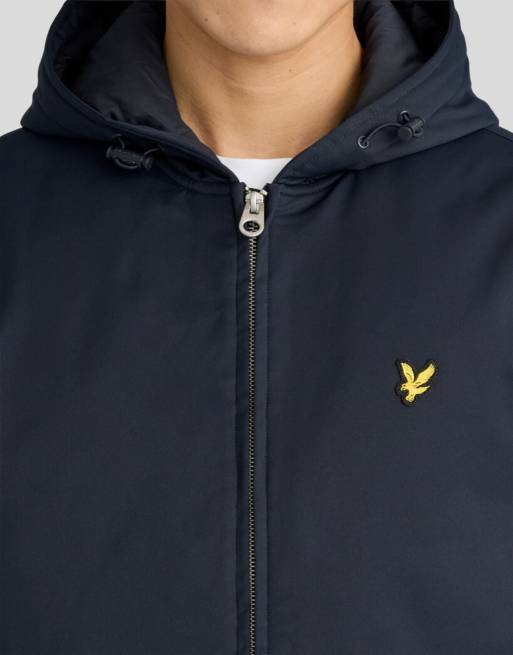 Lyle & Scott Mid jackets padded hooded zip through jacket in z271 dark navy, 3 of 6