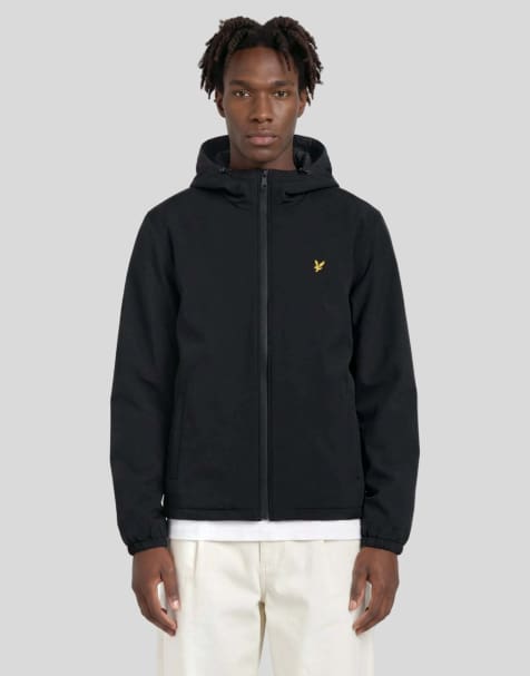 Lyle & Scott Mid jackets padded technical windbreaker in z865 jet black - view 1
