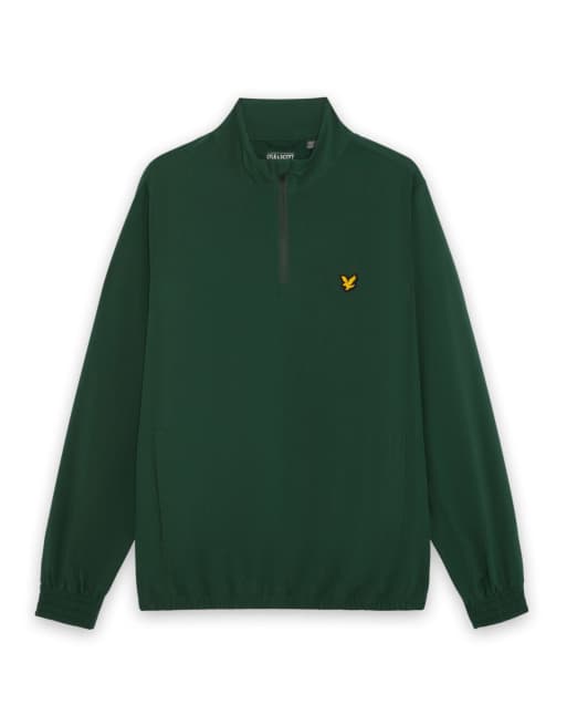 Lyle & Scott Mid jackets padel active overhead jacket in z305 canopy green, 5 of 6