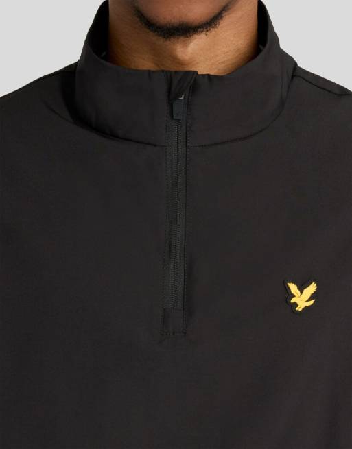 Lyle & Scott Mid jackets padel active overhead jacket in z865 jet black, 3 of 6